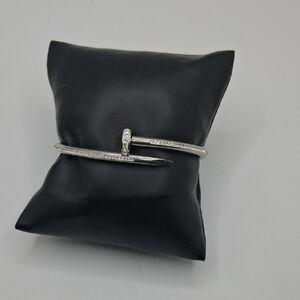 Stylish Silver Nail Bracelet